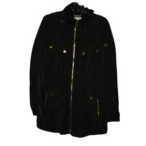 Michael Kors Rain Jacket With Hood and Waist Adjustment L